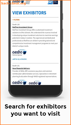 OASBO Events screenshot