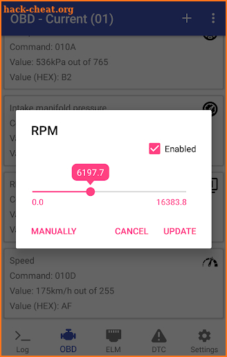 OBD II Simulator screenshot