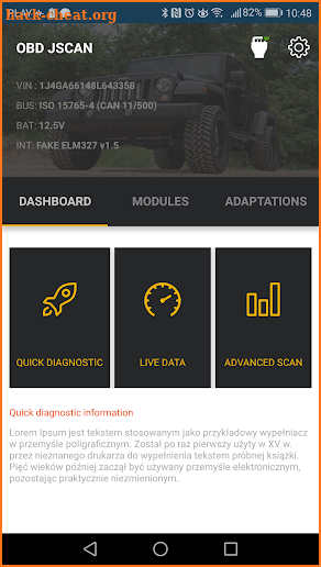 OBD JScan screenshot