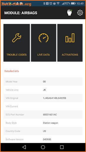 OBD JScan screenshot