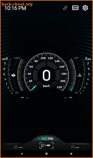 OBD M8 (OBD Mate) - ELM327 Teyes car dashboard screenshot