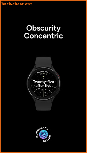 Obscurity Concentric Watchface screenshot