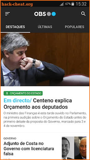 Observador screenshot