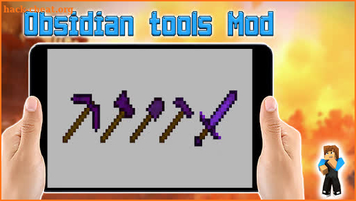 Obsidian Tools Mod for Minecraft PE screenshot