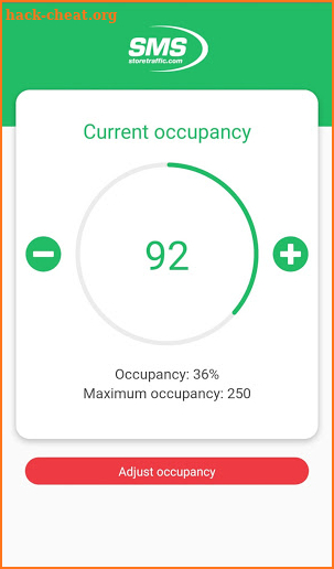 Occupancy tracker screenshot