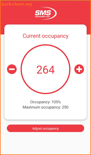 Occupancy tracker screenshot