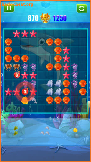 Ocean Block Puzzle Mania Game screenshot