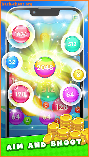 Ocean Bubble 2048 screenshot