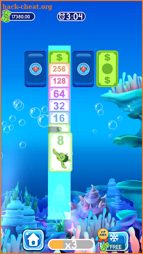 Ocean Merge Puzzle: 2048 Card screenshot