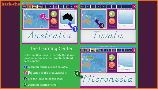 Oceania - Montessori Geography screenshot