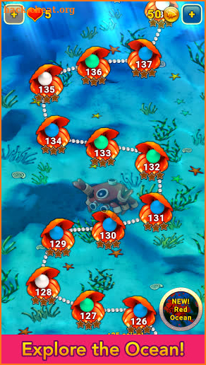 OceanuX - Underwater Match 3 screenshot