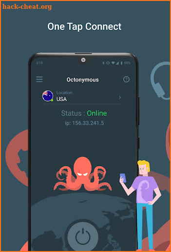 Octonymous VPN screenshot