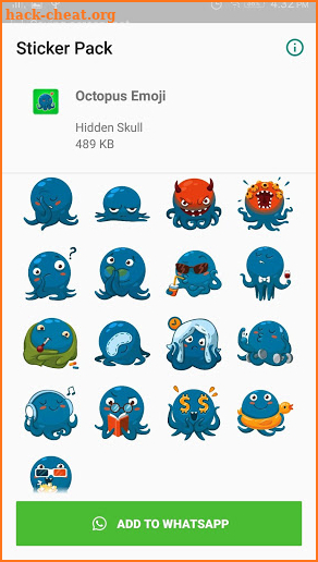 Octopus Sticker for WhatApp screenshot