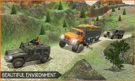 Off-Road Gold Transport Trailer Trucker 3D screenshot