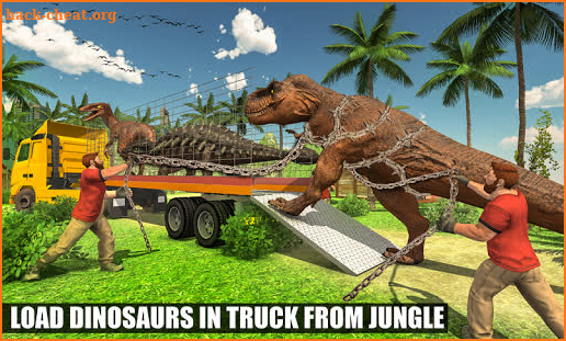 Off-Road Jurassic Zoo World Dino Transport Truck screenshot