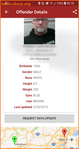 Offender Locator screenshot