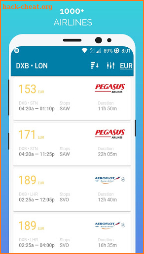 Offer Flights - Air Ticket Booking App screenshot