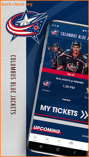 Official Columbus Blue Jackets screenshot