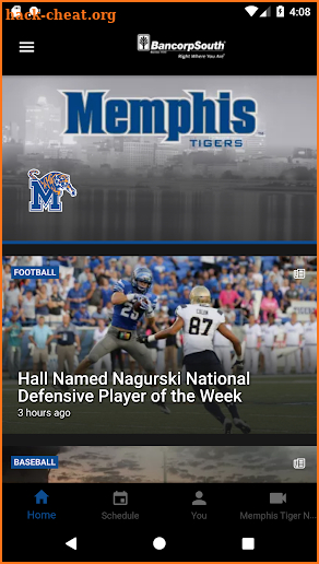 Official Memphis Tigers screenshot