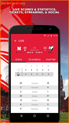 Official Nebraska Huskers screenshot