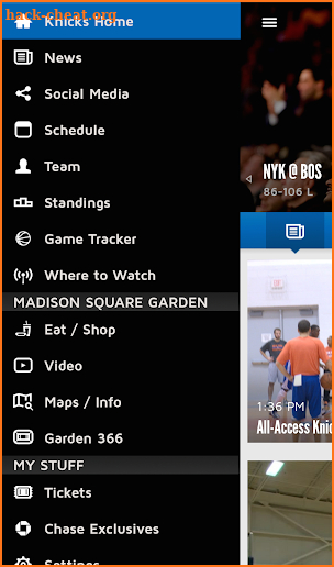 Official New York Knicks App screenshot