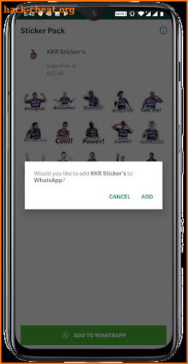 Official Stickers by KKR - WA Stickers App screenshot