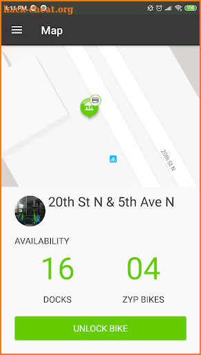 Official Zyp BikeShare screenshot