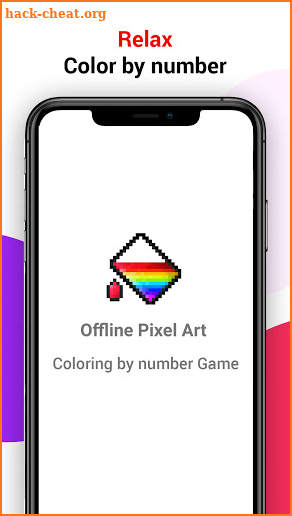 Offline Pixel Art: Coloring by number Game screenshot