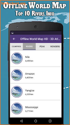 Offline World Map HD - 3D Atlas screenshot