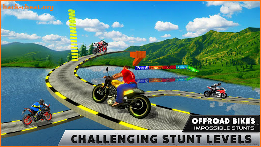 Offroad Bike Impossible Stunt Game screenshot