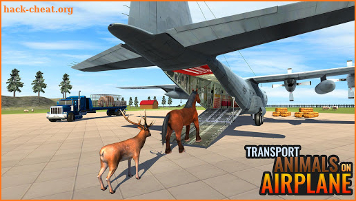 Offroad Farm Animals Truck Driving plane transport screenshot