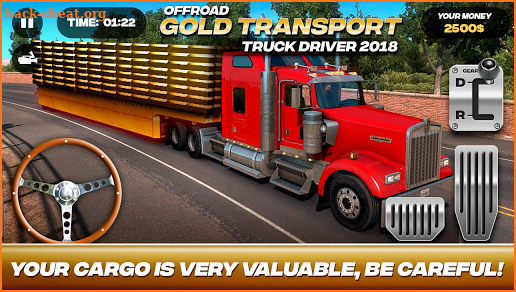 Offroad Gold Transport Truck Driver screenshot