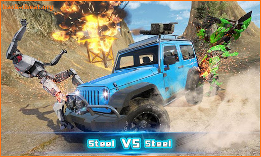 Offroad Jeep Adventure: Robot Transforming Games screenshot