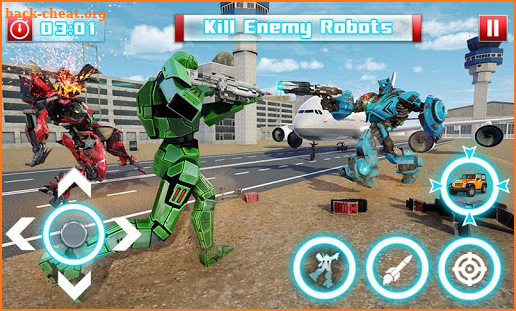 Offroad Jeep Adventure: Robot Transforming Games screenshot