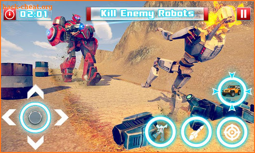 Offroad Jeep Adventure: Robot Transforming Games screenshot