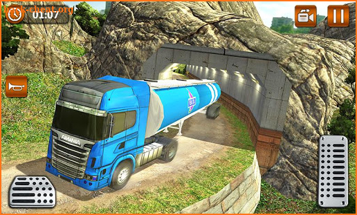 Offroad Oil Tanker Truck Transport Driver screenshot