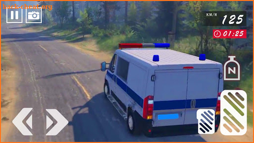 Offroad Police Van Driver Simulator screenshot