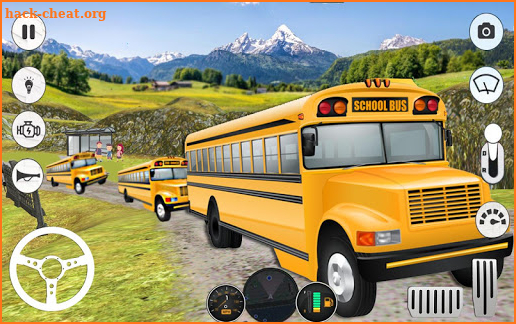 Offroad School Bus Driver 3D City Public transport screenshot