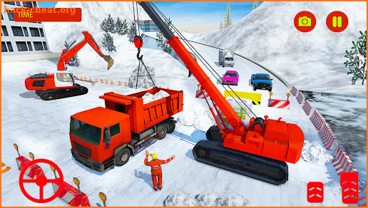 Offroad Snow Excavator Simulator screenshot