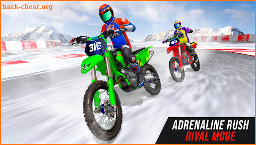 Offroad Snow Mountain Dirt Bike Racing Stunts screenshot