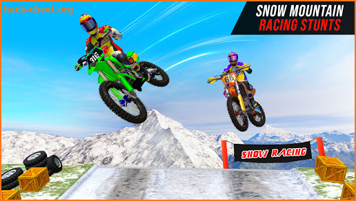 Offroad Snow Mountain Dirt Bike Racing Stunts screenshot