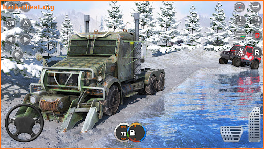 Offroad Snow Mud Truck Runner screenshot