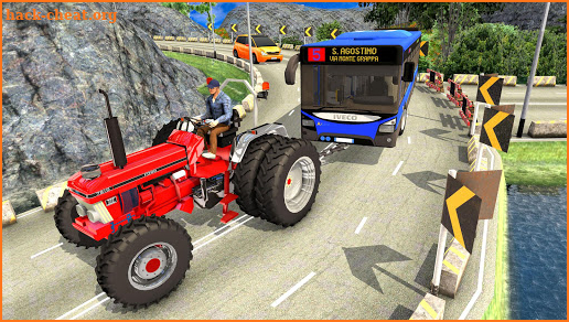 Offroad Towing Chained Tractor Bus 2019 screenshot