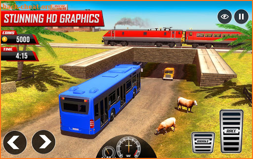 Offroad Tracks Bus Racing: Driving games screenshot