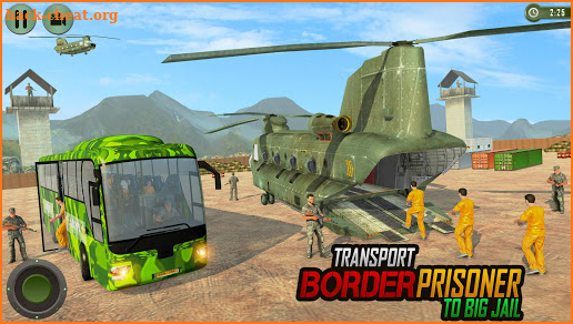 Offroad US Army Prisoner Bus Border Transport screenshot