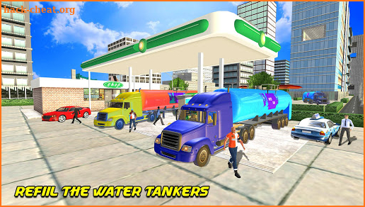 Offroad Water Tank Transport Truck Driving Game screenshot