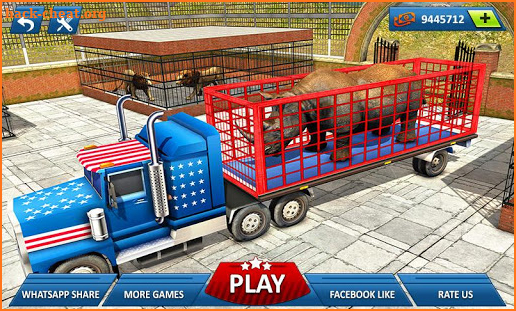 Offroad Wild Animal Truck Driver 2019 screenshot