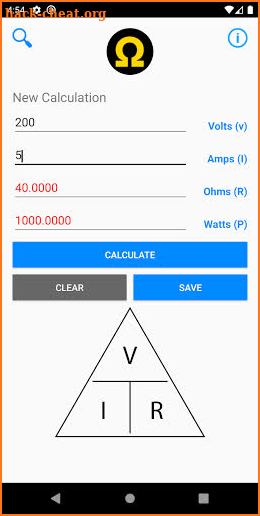 Ohms Law Calculator Pro screenshot