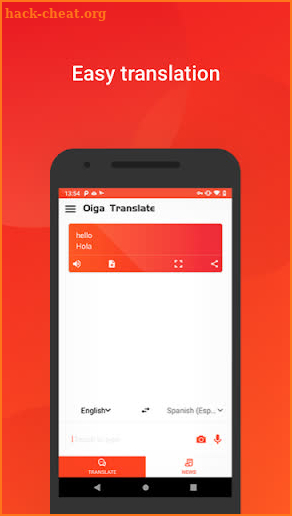 Oiga translate -  picture and voice translator screenshot