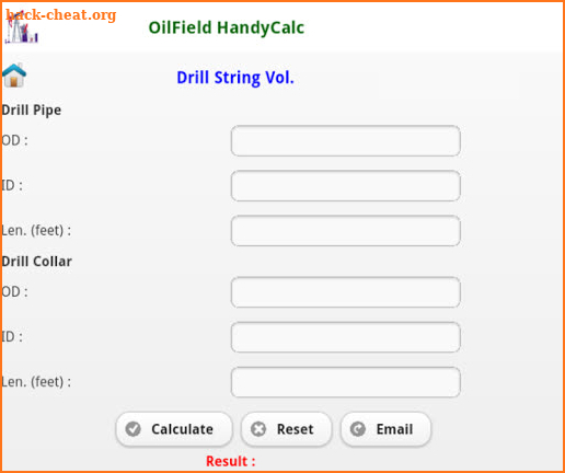 Oil Field Handy Calc (Pro) screenshot